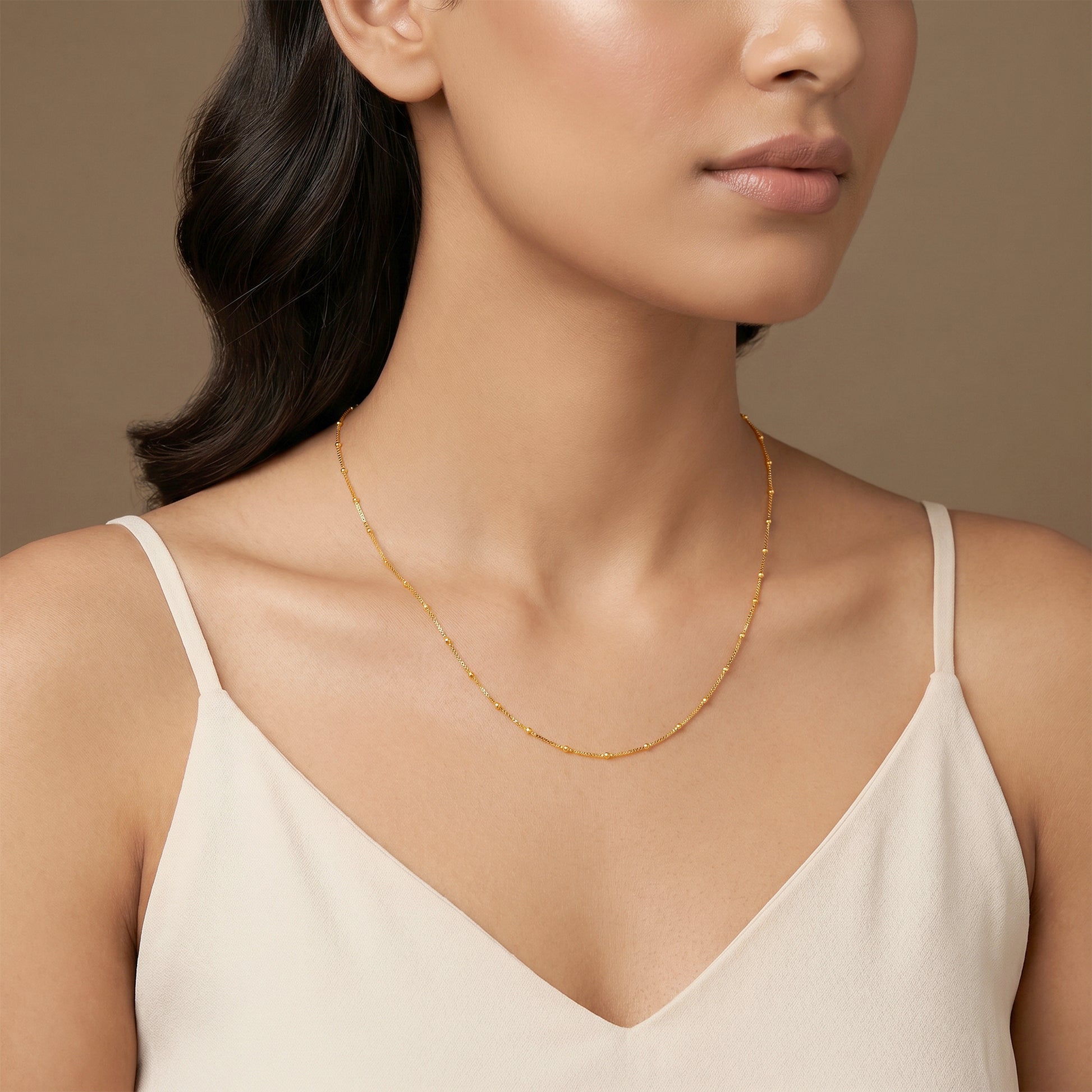 Gold Orielle Ball Station Chain