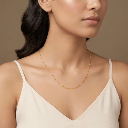 Gold Orielle Ball Station Chain