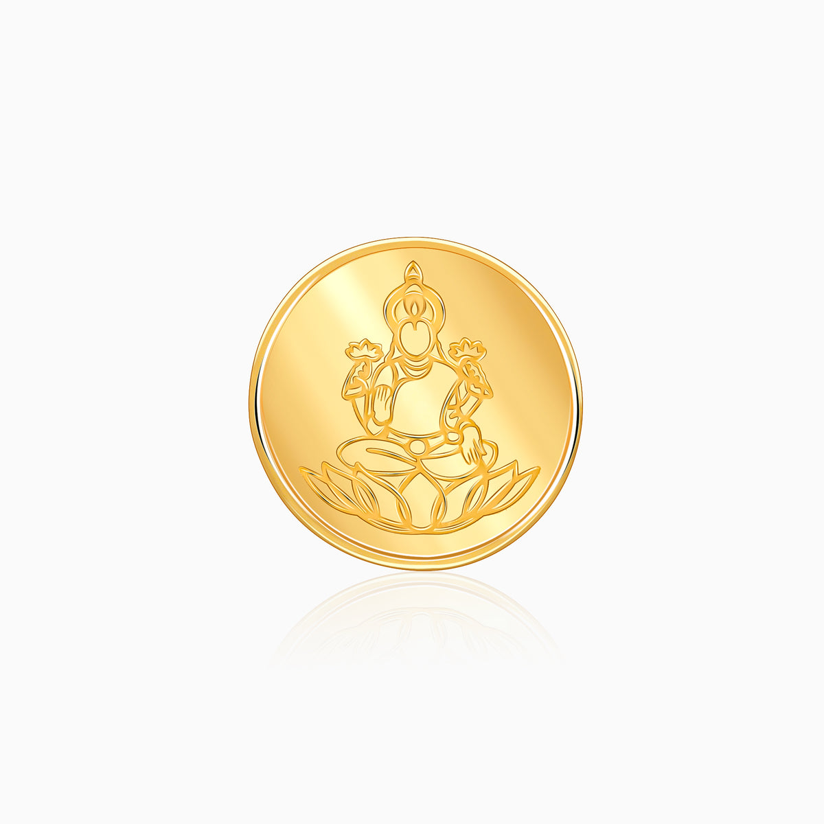 24K Gold Coin- Gold Mahalakshmi Coin (0.5g)