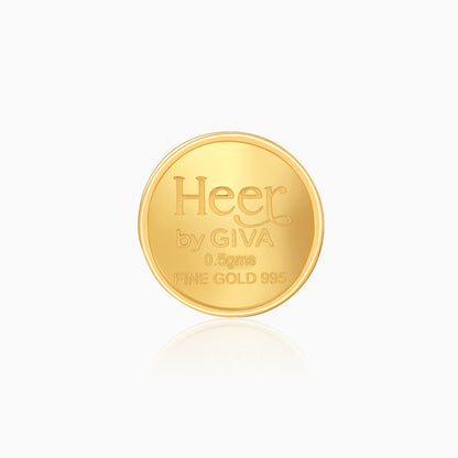 24K Gold Coin- Gold Mahalakshmi Coin (0.5g)