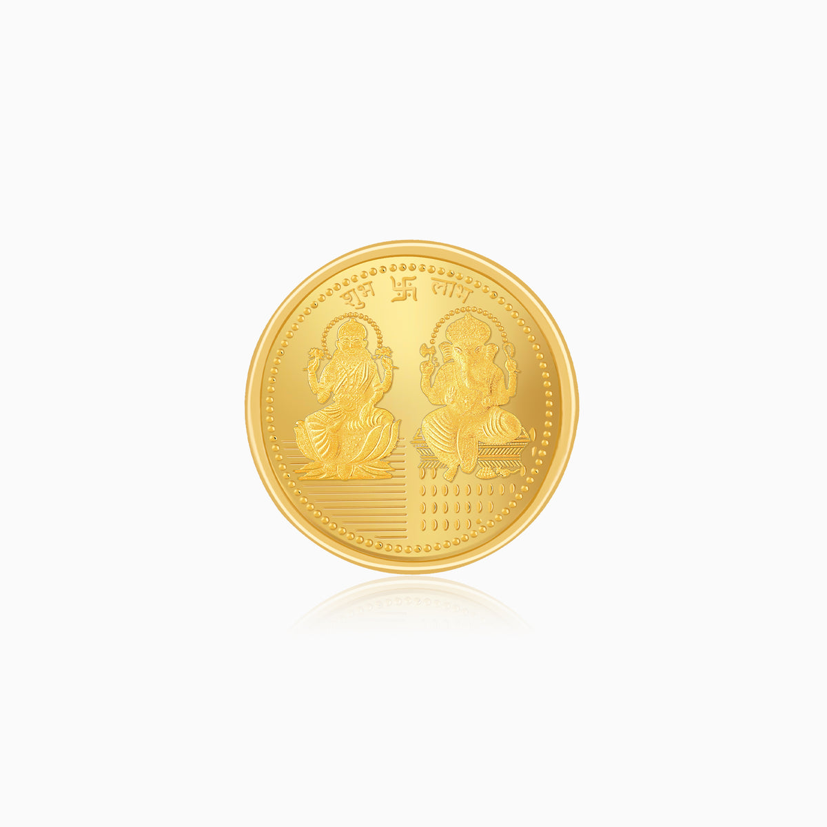 24K Gold Coin - Goddess Lakshmi and Lord Ganesha (1g)
