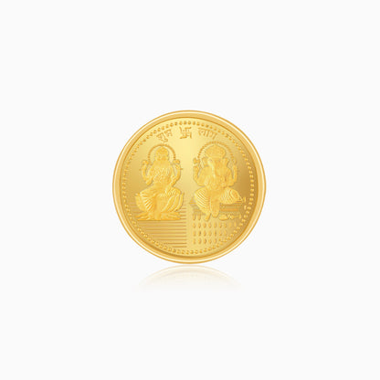 24K Gold Coin - Goddess Lakshmi and Lord Ganesha (1g)