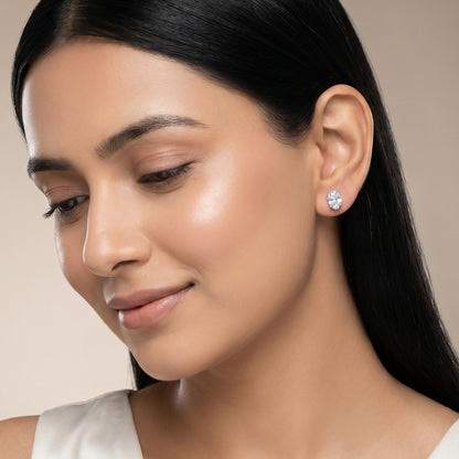 White Gold Solis Aura Lab Grown Diamond Studs