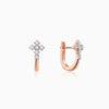 Rose Gold Embrace Elegance Diamond Earrings