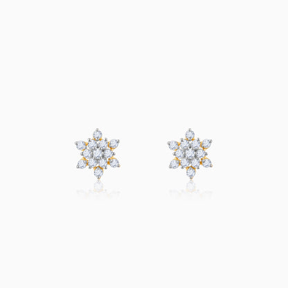 Gold Empress Solitaire Diamond Earrings