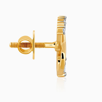 Gold Infinity Spark Diamond Studs