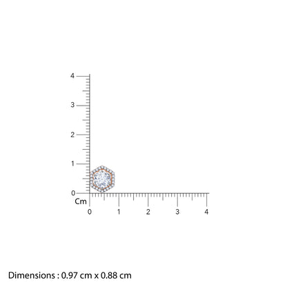 Rose Gold Lovable Solitaire Diamond Earrings