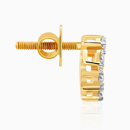 Gold Buti Lab Grown Diamond Earrings