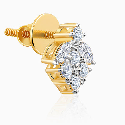 Gold Buti Lab Grown Diamond Earrings
