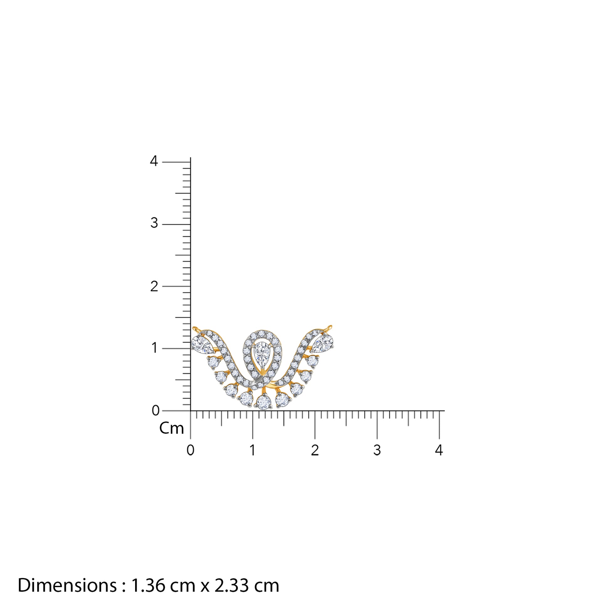 Gold Monica Diamond Mangalsutra- gold mangalsutra for women