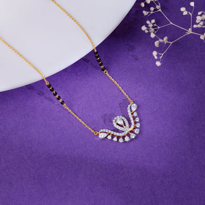 Gold Monica Lab Grown Diamond Mangalsutra