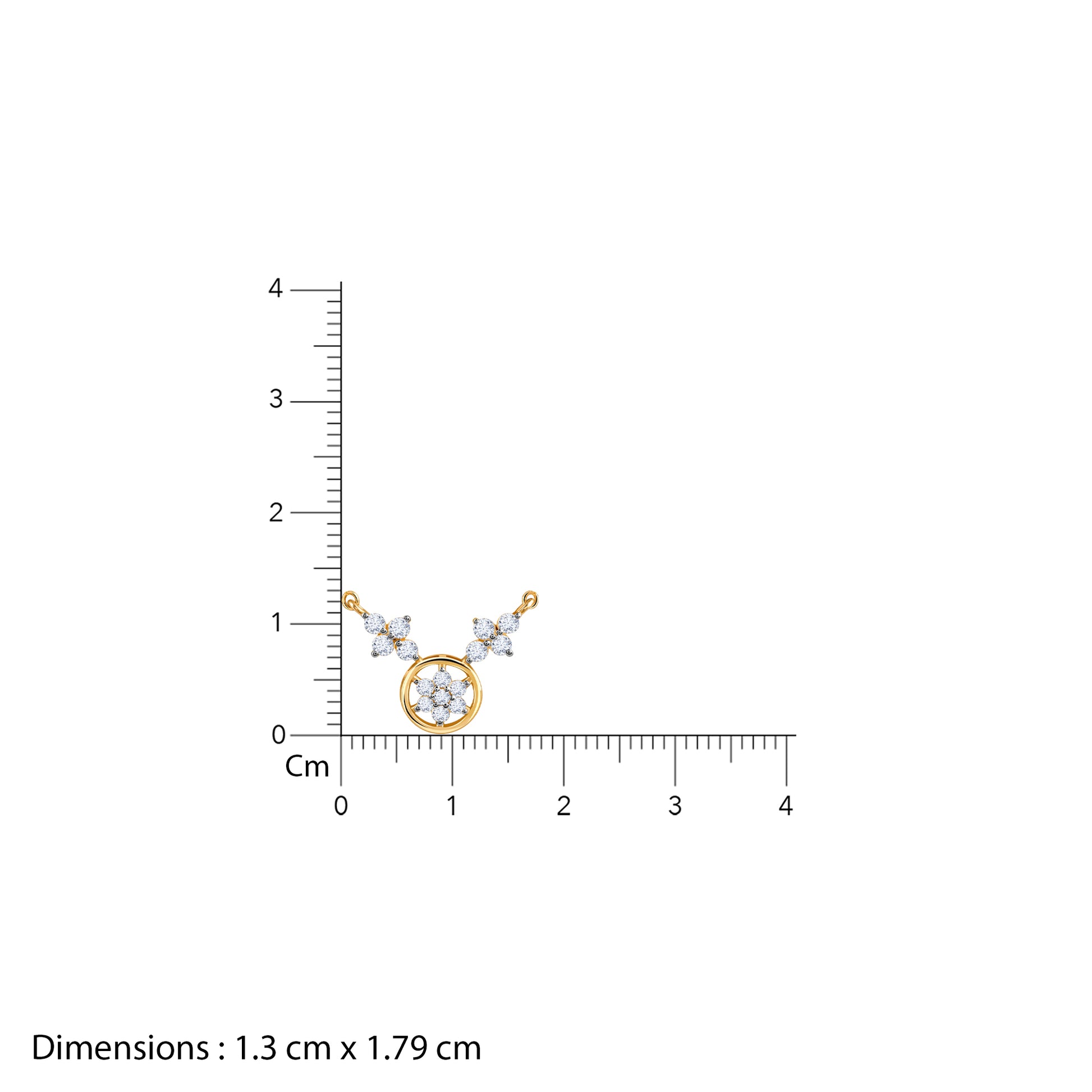 Gold Swapna Diamond Mangalsutra- gold mangalsutra for women