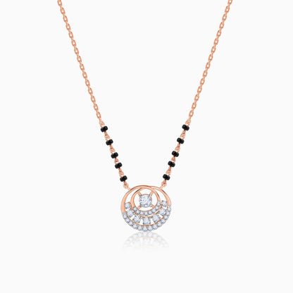 Rose Gold Pruthvi Lab Grown Diamond Mangalsutra