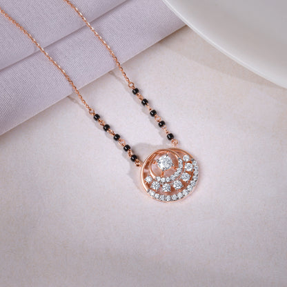 Rose Gold Pruthvi Lab Grown Diamond Mangalsutra