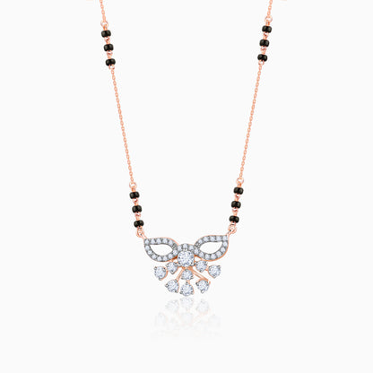 Rose Gold Shruthi Lab Grown Diamond Mangalsutra