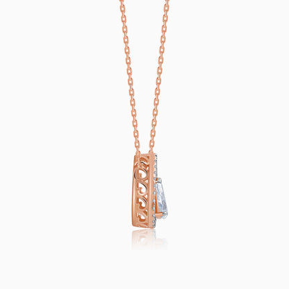 Rose Gold Magical Dewdrop Lab Grown Diamond Necklace