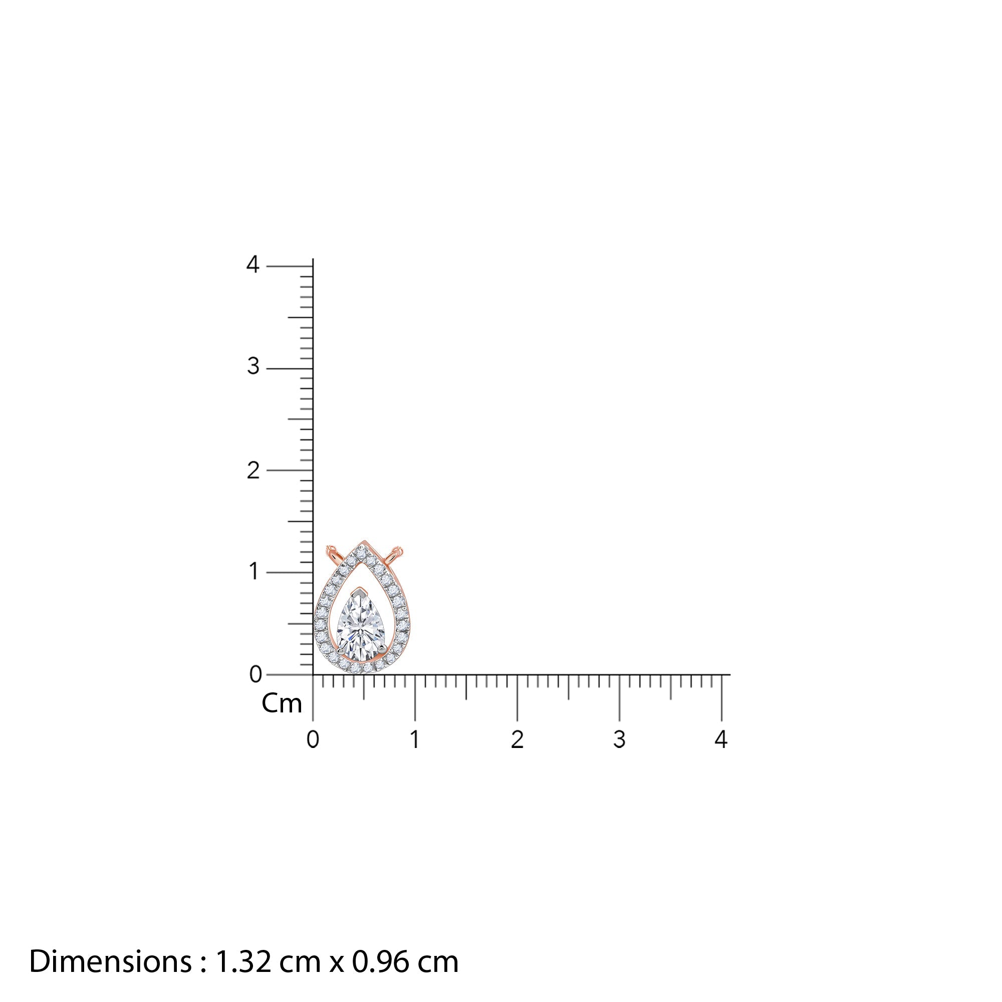 Rose Gold Magical Dewdrop Lab Grown Diamond Necklace - view 6