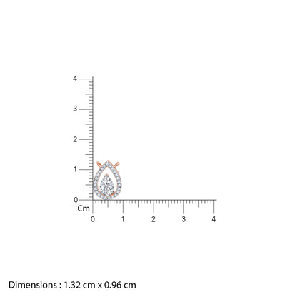 Rose Gold Magical Dewdrop Lab Grown Diamond Necklace