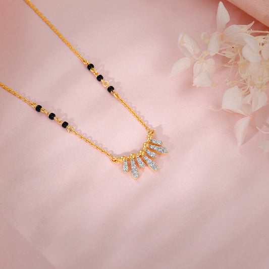 Gold Tree-mendous Shine Lab Grown Diamond Mangalsutra