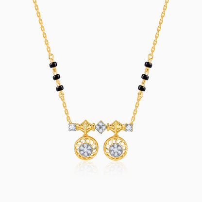 Gold Savitri Lab Grown Diamond Mangalsutra