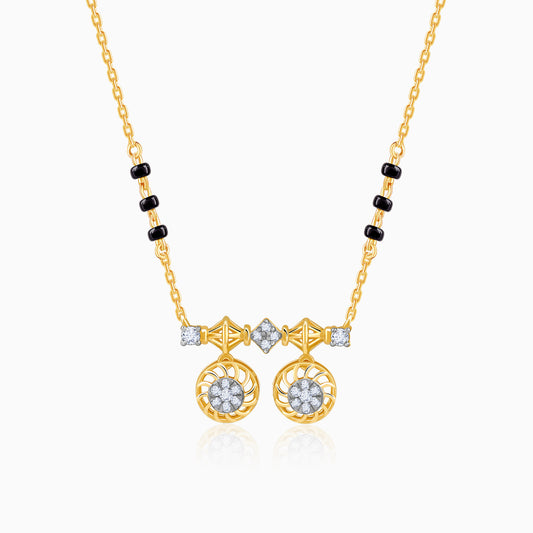 Gold Savitri Lab Grown Diamond Mangalsutra