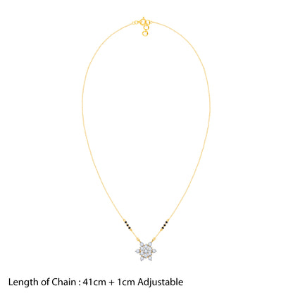 Gold Shubh Aura Diamond Mangalsutra