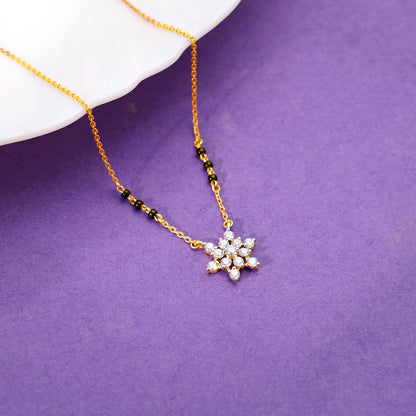 Gold Shubh Aura Diamond Mangalsutra