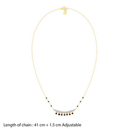 Gold Shringar Lab Grown Diamond Mangalsutra