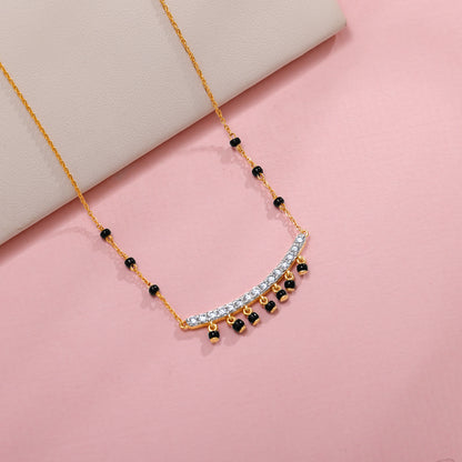 Gold Shringar Lab Grown Diamond Mangalsutra