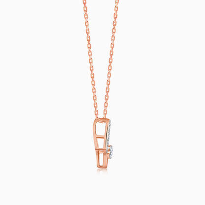 Rose Gold Dawn Diamond Pendant