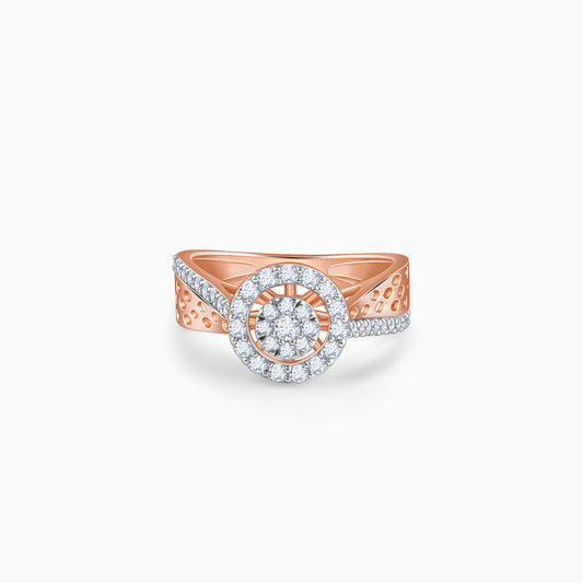 Rose Gold Portia Solitaire Lab Grown Diamond Ring