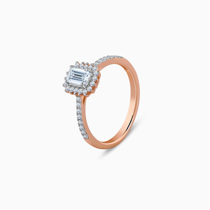 Rose Gold Sanguine Solitaire Diamond Ring