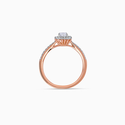 Rose Gold Sanguine Solitaire Diamond Ring