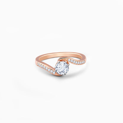 Rose Gold Stunners Solitaire Diamond Ring