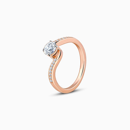 Rose Gold Stunners Solitaire Diamond Ring