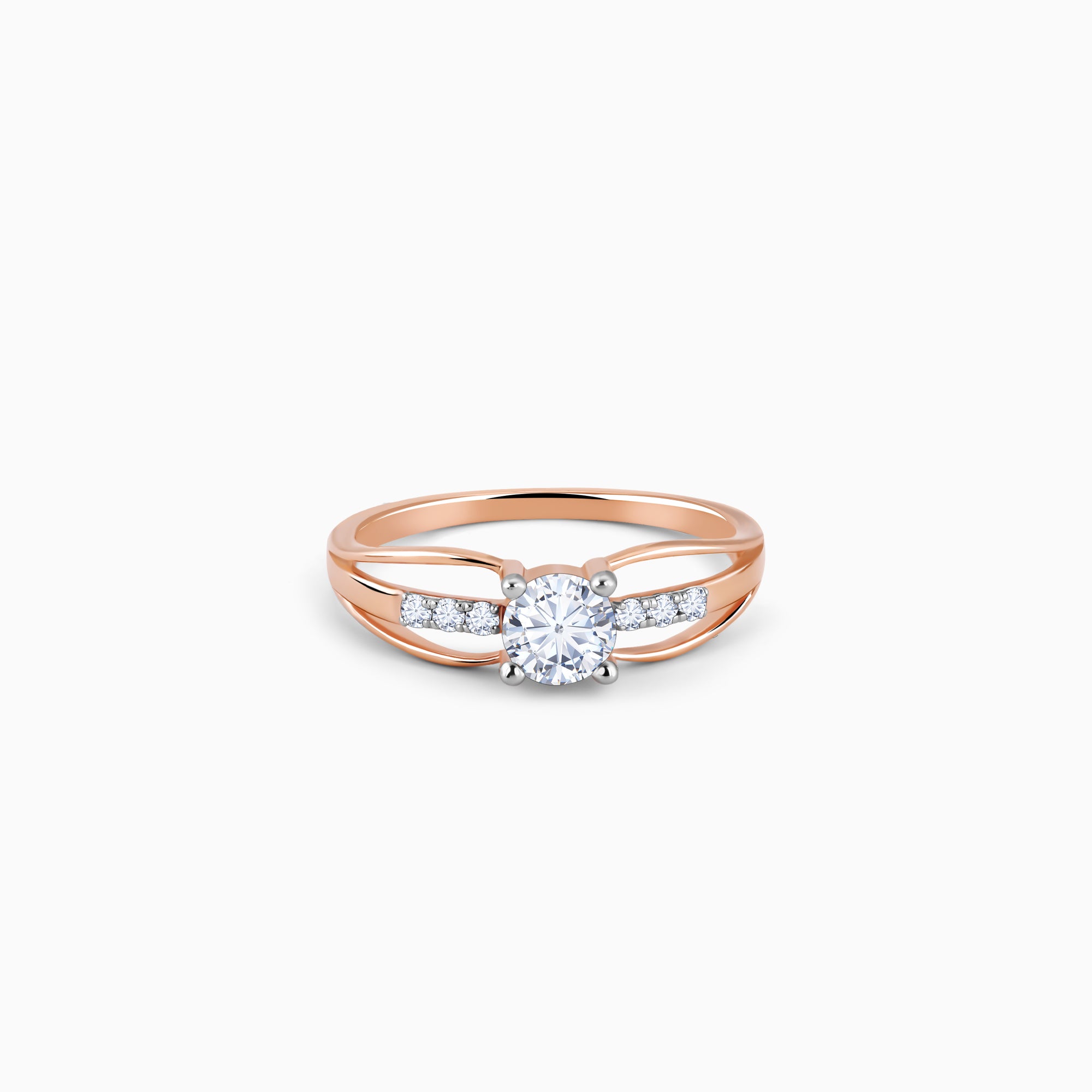 Rose Gold Empyrean Solitaire Diamond Ring - Image 1