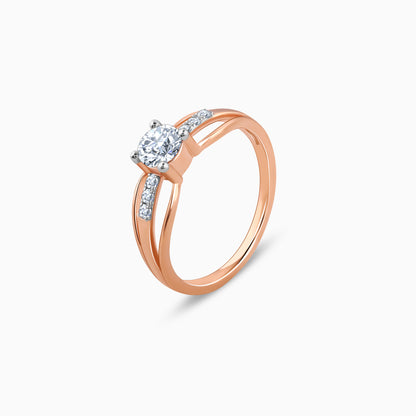 Rose Gold Empyrean Solitaire Diamond Ring