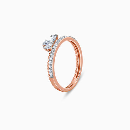 Rose Gold Glam Lab Grown Diamond Ring