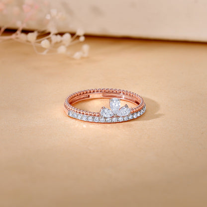 Rose Gold Glam Lab Grown Diamond Ring
