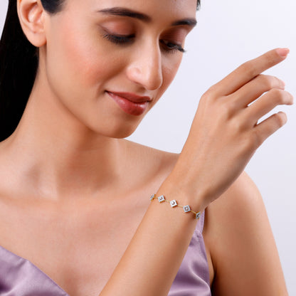 Gold Chambers of Destiny Lab Grown Diamond Bracelet