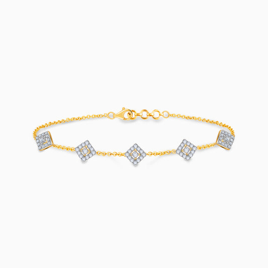 Gold Chambers of Destiny Lab Grown Diamond Bracelet