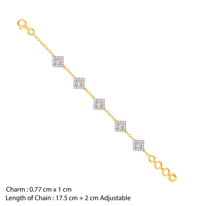 Gold Chambers of Destiny Lab Grown Diamond Bracelet