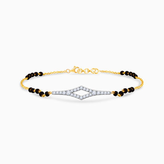 Gold Ruchira Mangalsutra Lab Grown Diamond Bracelet