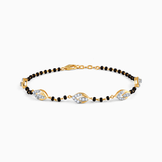 Gold Charming Floret Lab Grown Diamond Bracelet