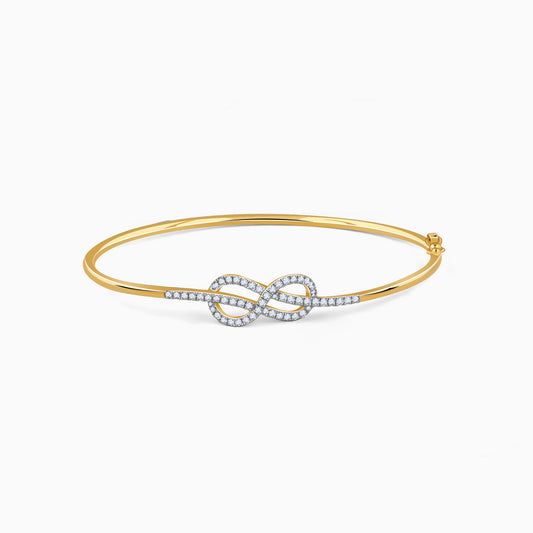 Gold Infinite Brilliance Lab Grown Diamond Bangle
