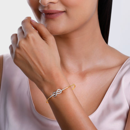Gold Infinite Brilliance Lab Grown Diamond Bangle