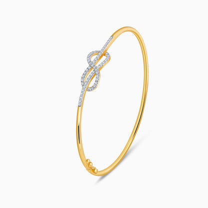 Gold Infinite Brilliance Lab Grown Diamond Bangle