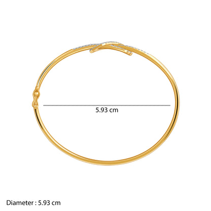 Gold Infinite Brilliance Lab Grown Diamond Bangle