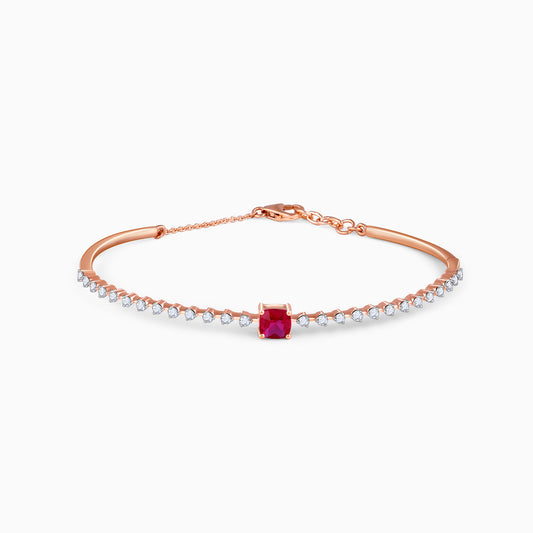 Rose Gold Scarletta Lab Grown Diamond Bangle