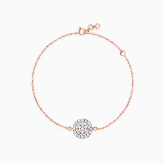 Rose Gold Chamomile Lab Grown Diamond Bracelet